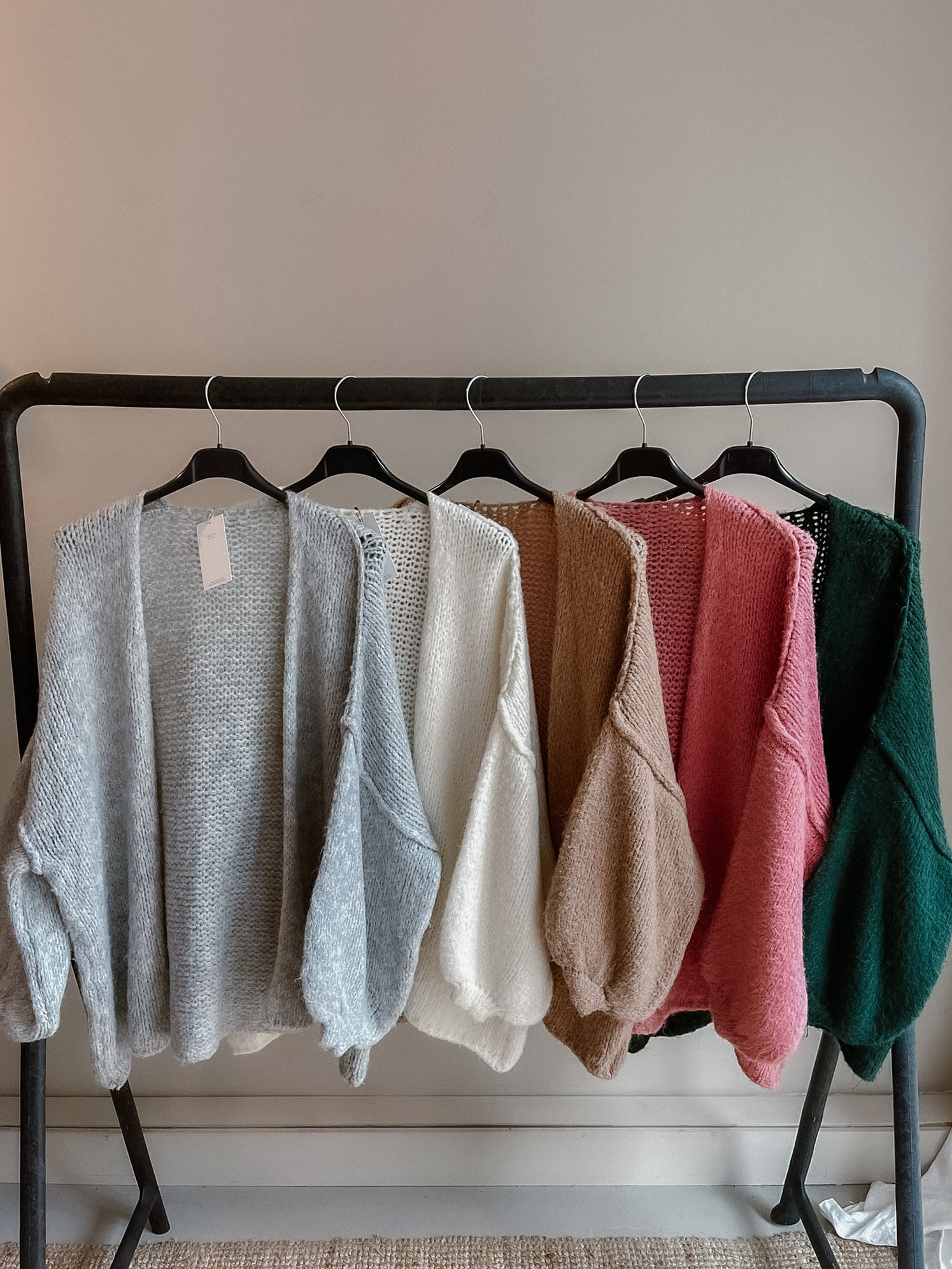 Cardigan Sara Saumon/Rose