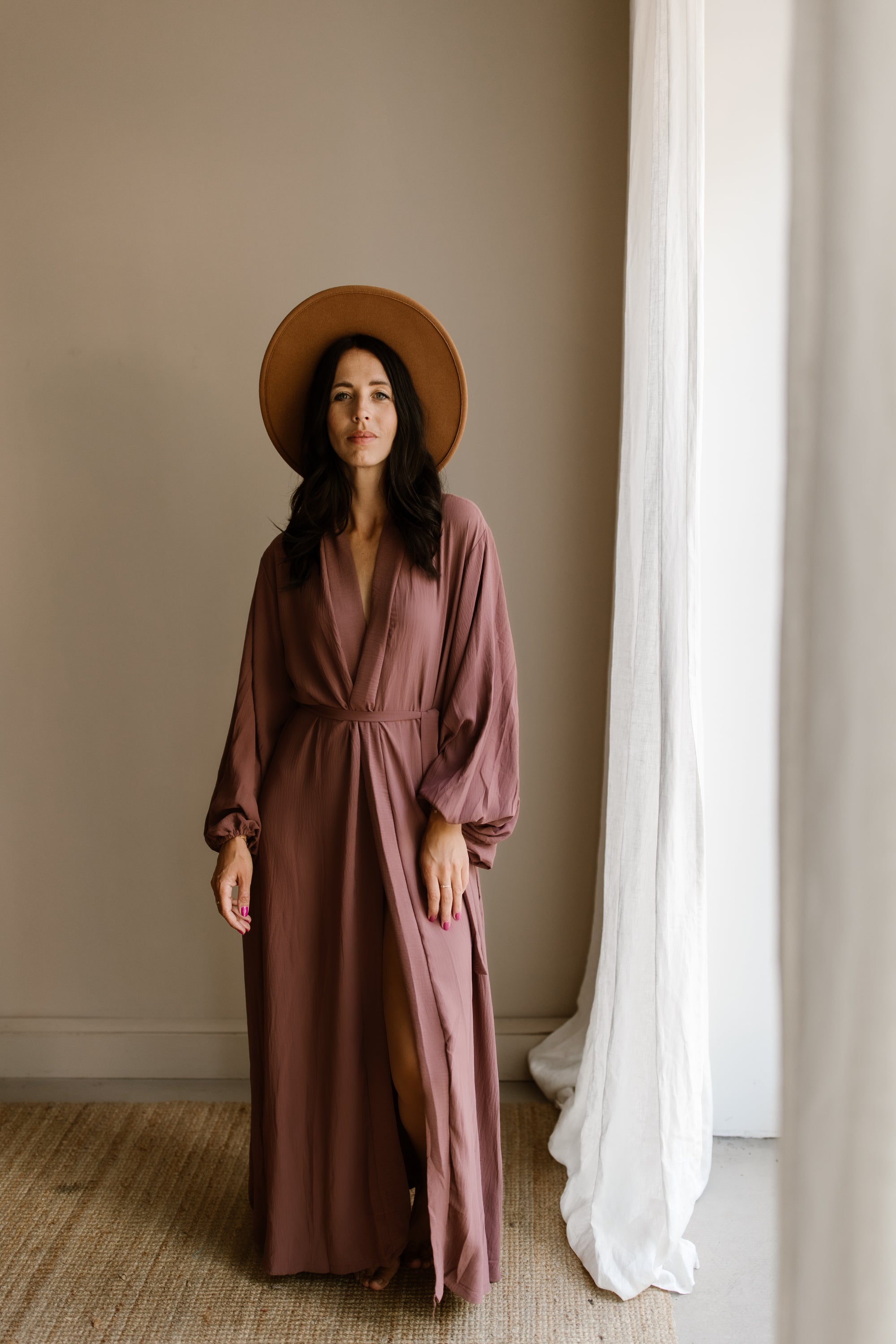 Caftan Ava Vieux Rose Foncé