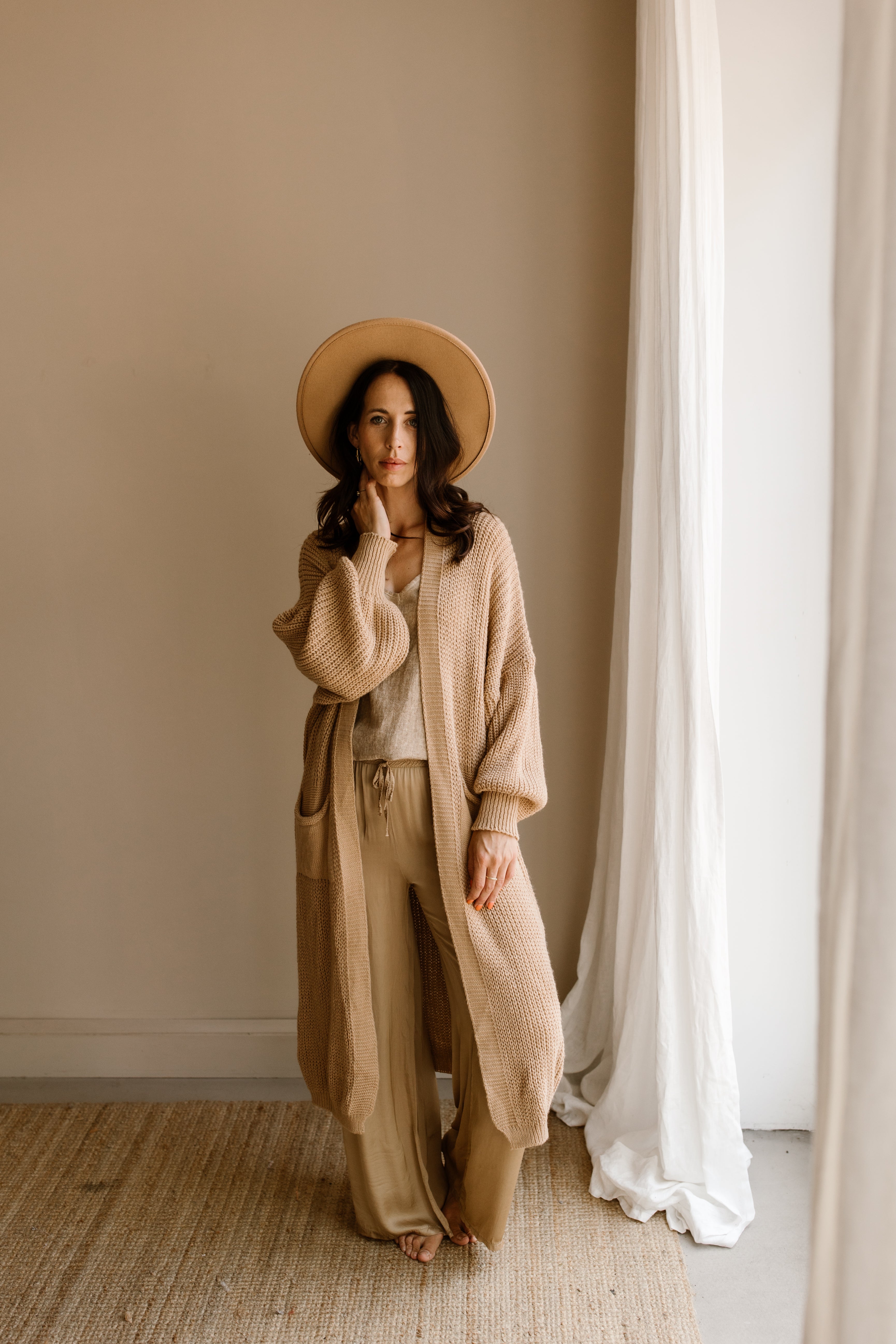 Cardigan Jane Camel