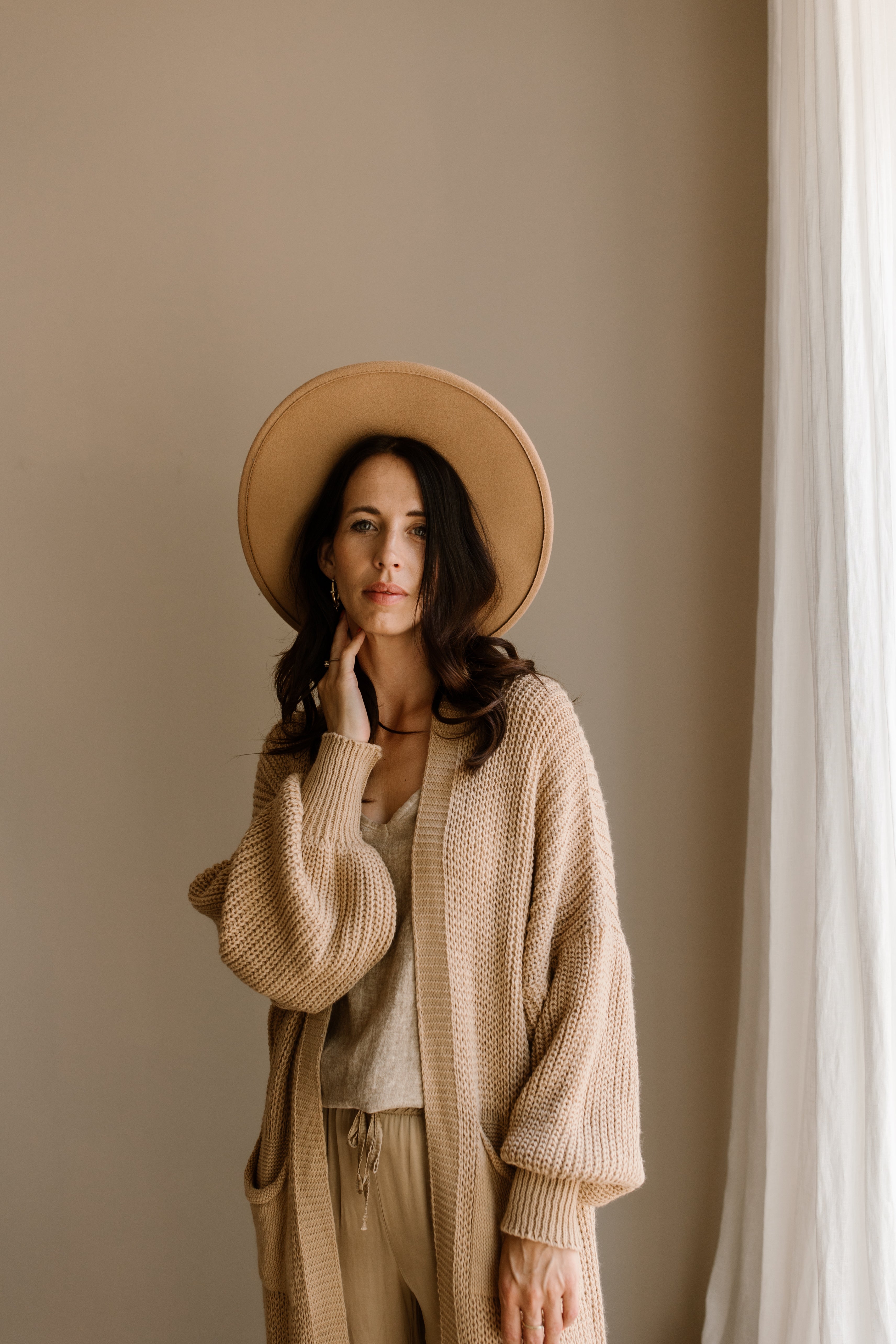 Cardigan Jane Camel