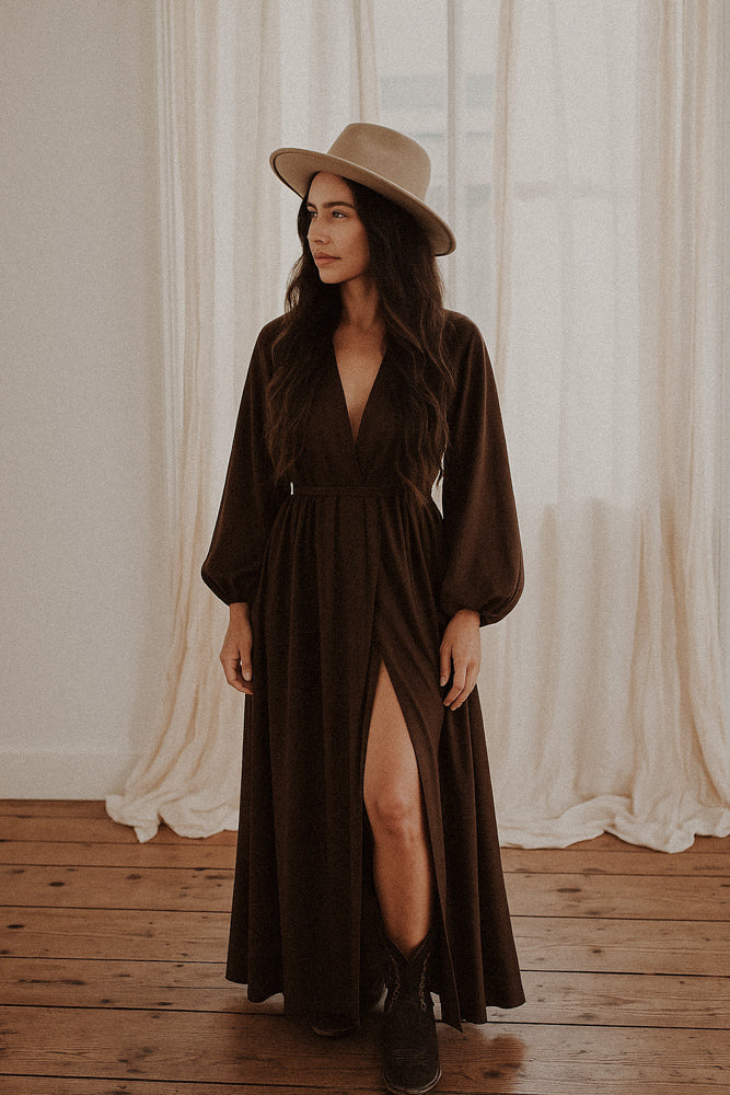 Kaftan ava dark brown