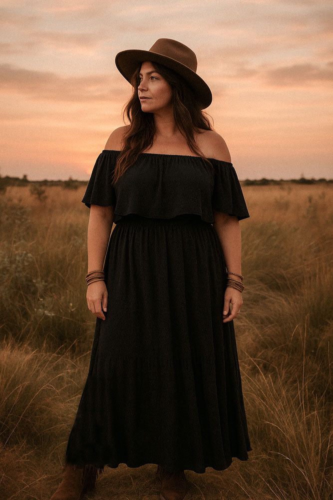 Jurk Yara Zwart