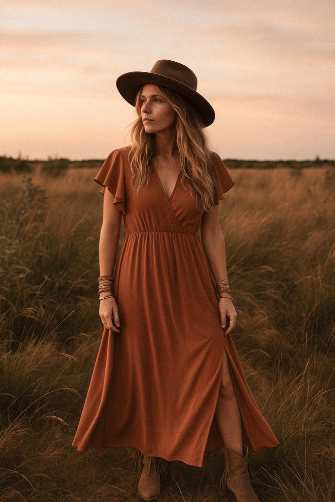 Dress Pip Dark Camel