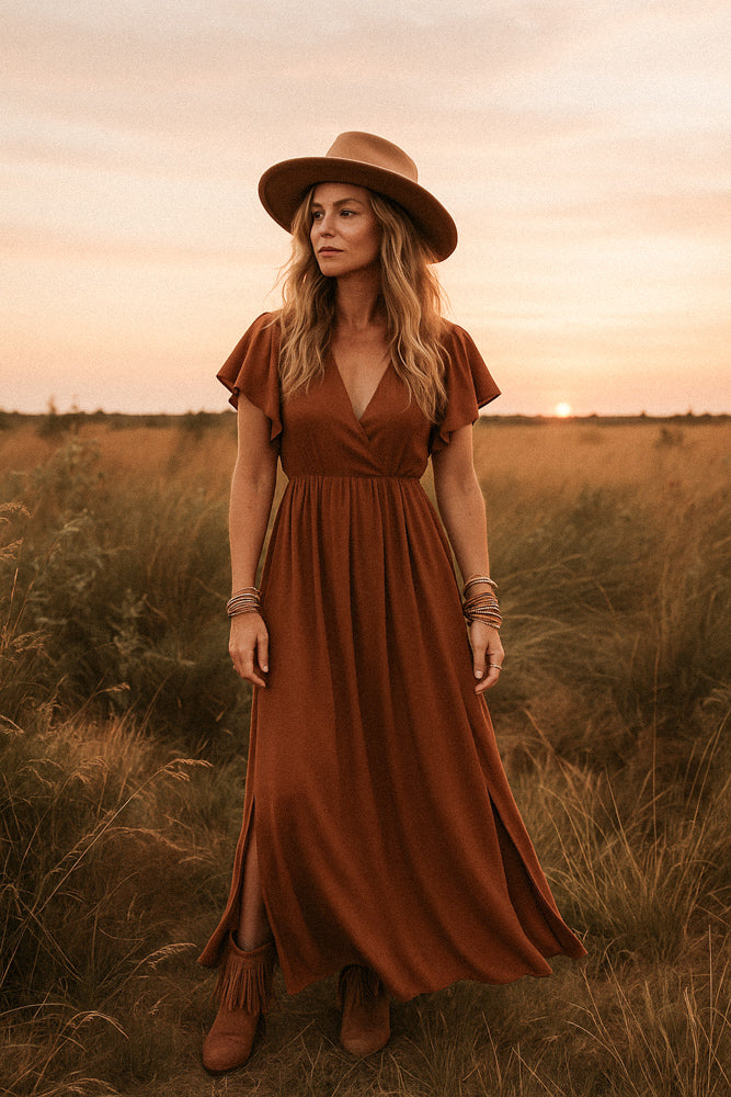 Dress Pip Dark Camel