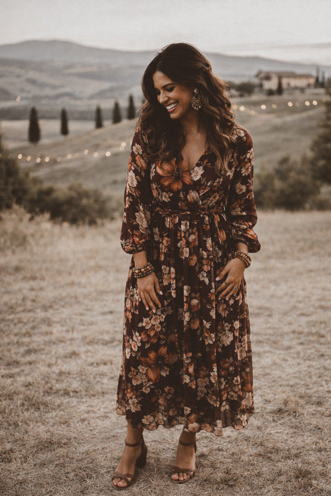Dress Sera flowers burgundy/orange LOT. Dress Sera flowers burgundy/orange LOT.