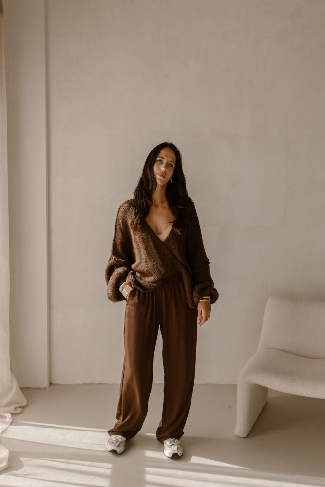 Vest Sara Donker Brown