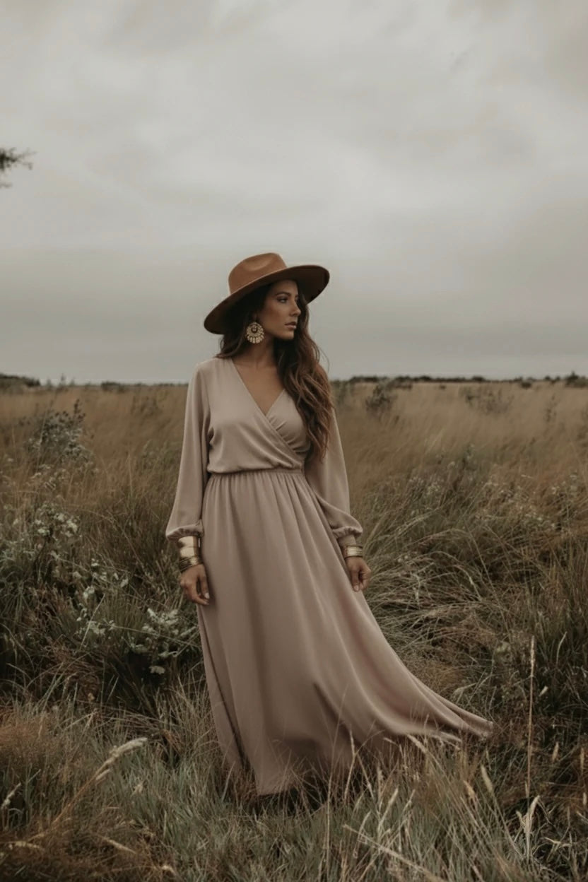 Robe Lola beige délai de livraison environ 2,5 semaines