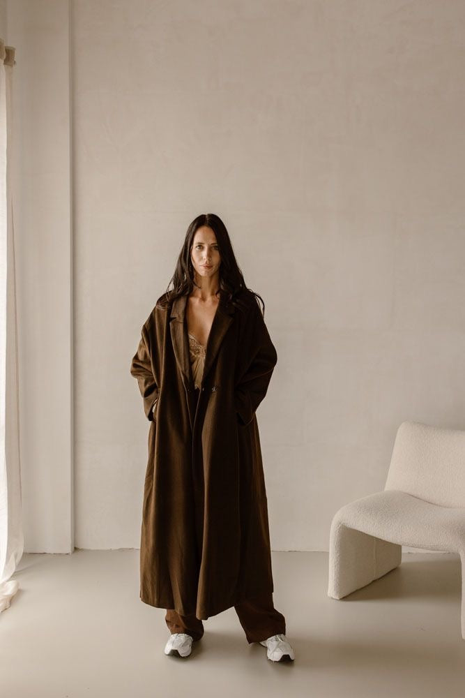 Coat Moon Dark Brown