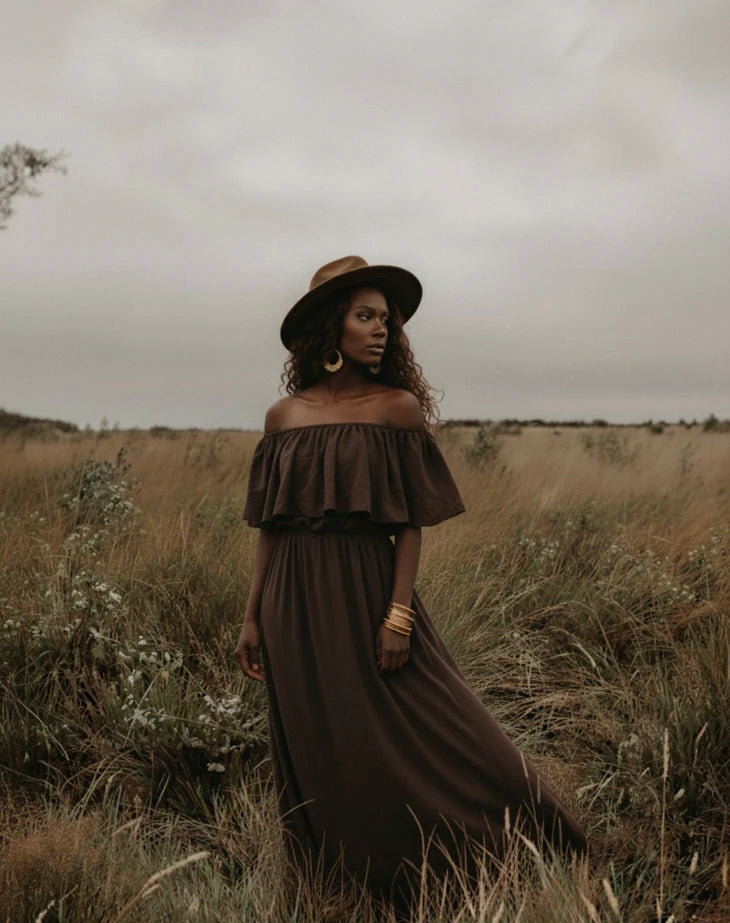 Dress Yara Brown
