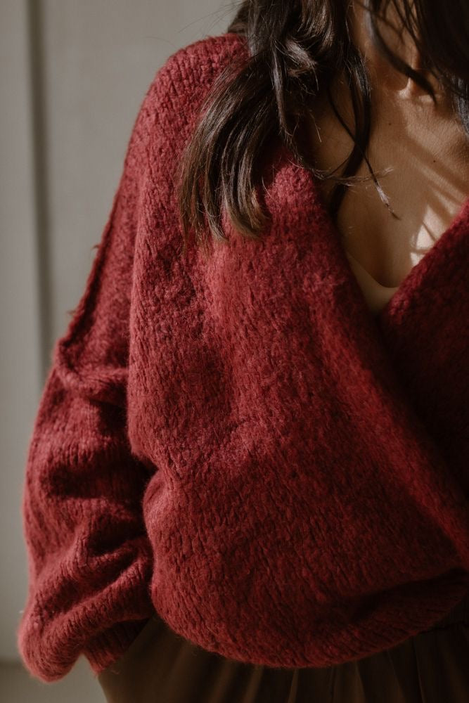 Vest Sara Burgundy