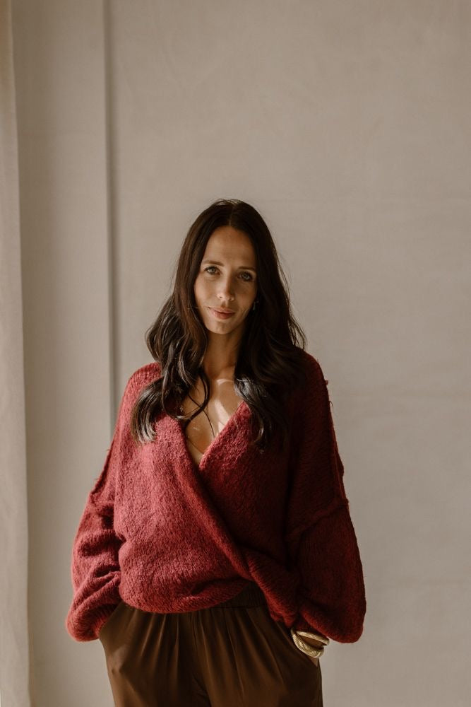 Vest Sara Burgundy