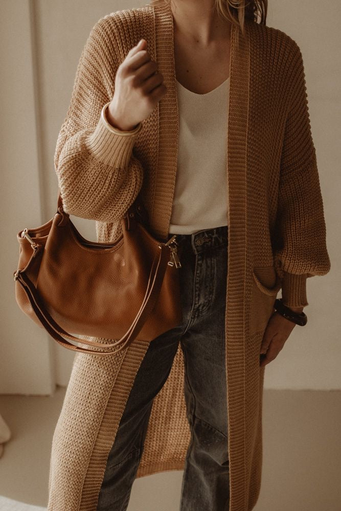 Cardigan Jane Camel