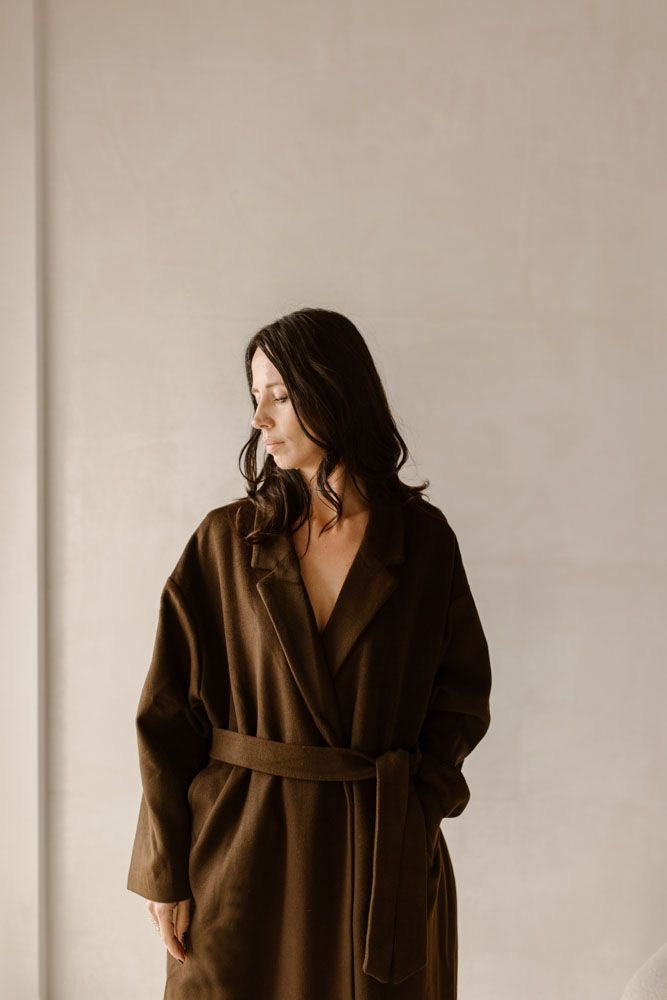 Coat Moon Dark Brown