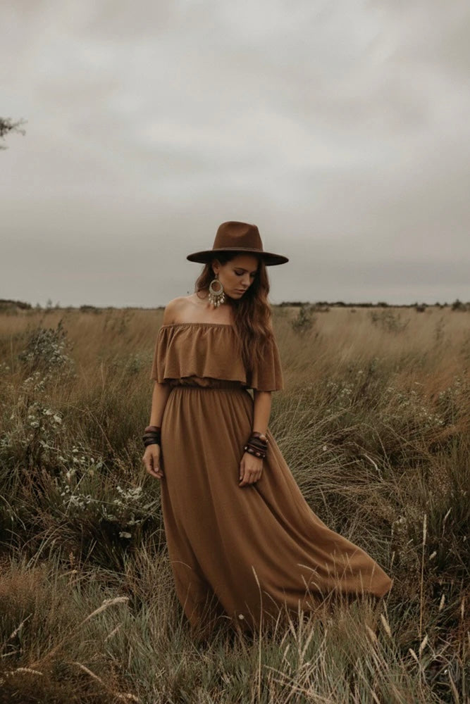Jurk Yara Camel