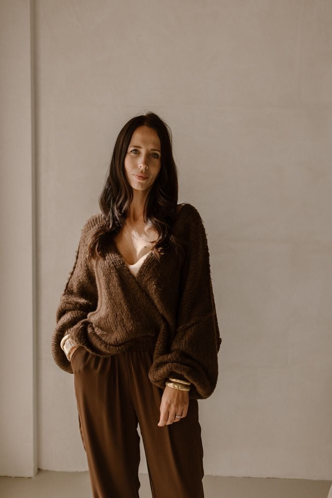 Vest Sara Donker Brown
