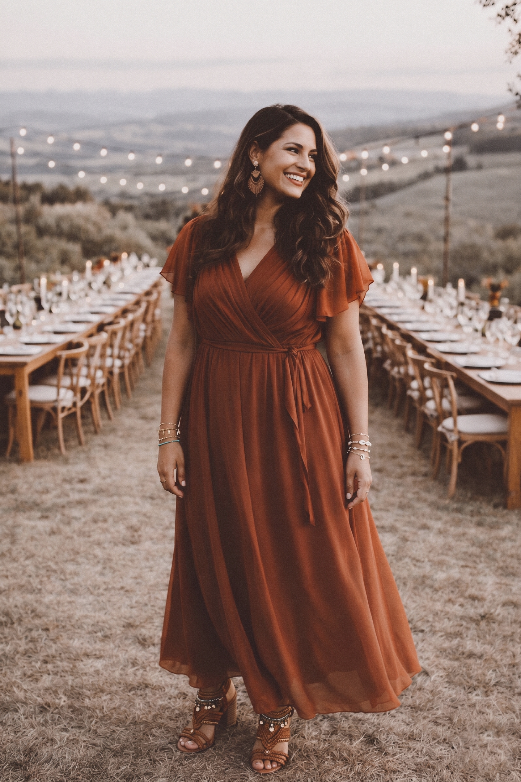 Dress Mees rust brown LOT. Dress Mees rust brown LOT.