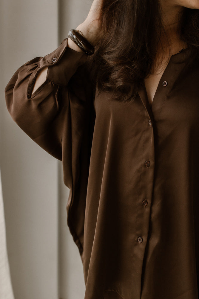 Blouse Quinty Bruin