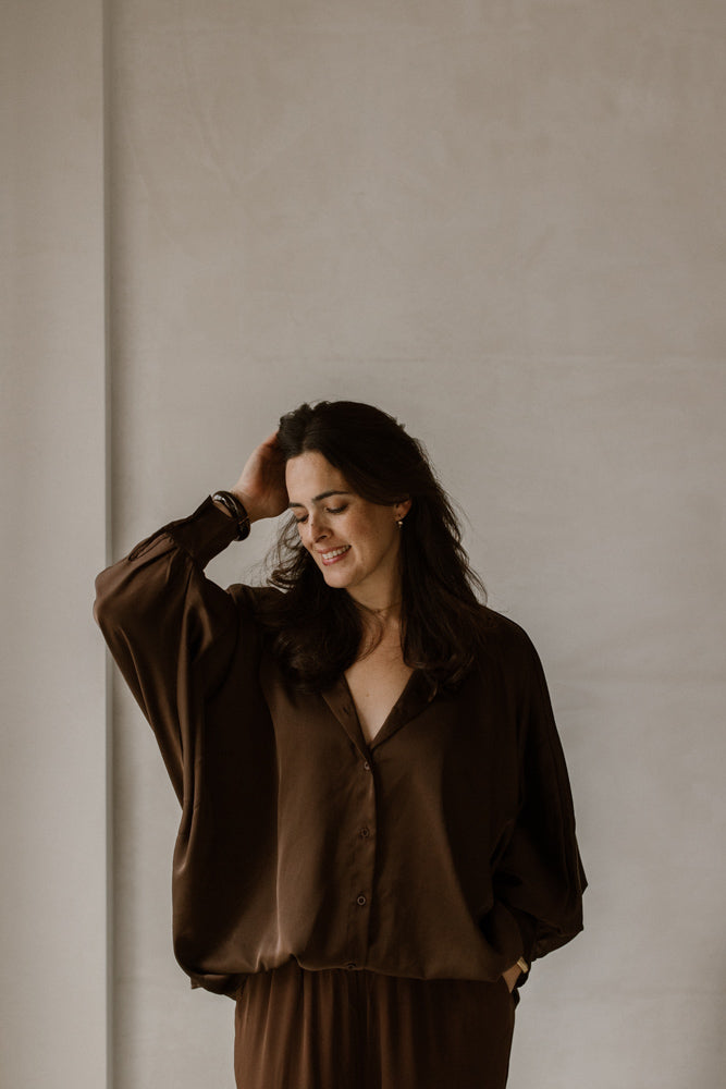 Blouse Quinty Bruin