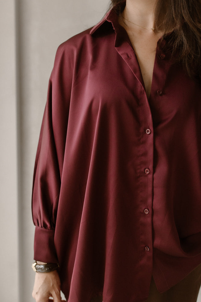 Blouse Quinty Bordeaux