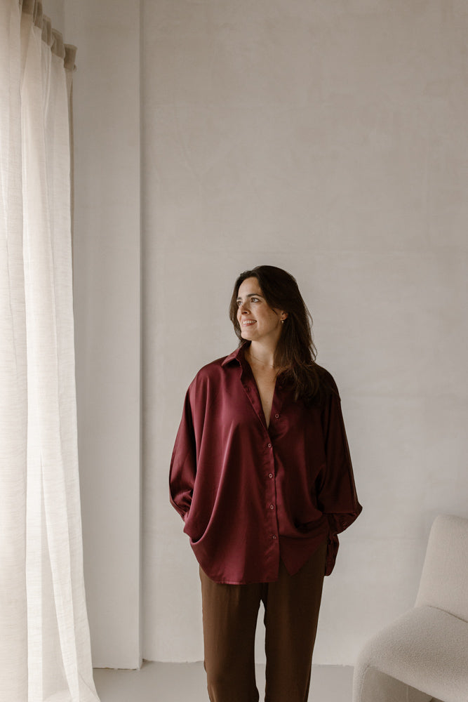 Blouse Quinty Bordeaux