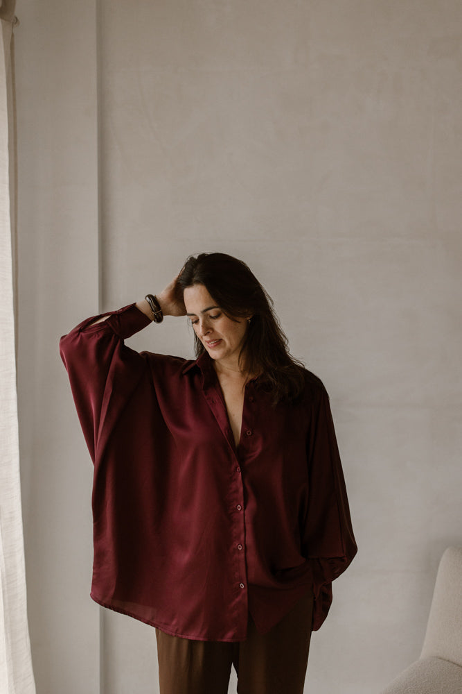 Blouse Quinty Bordeaux