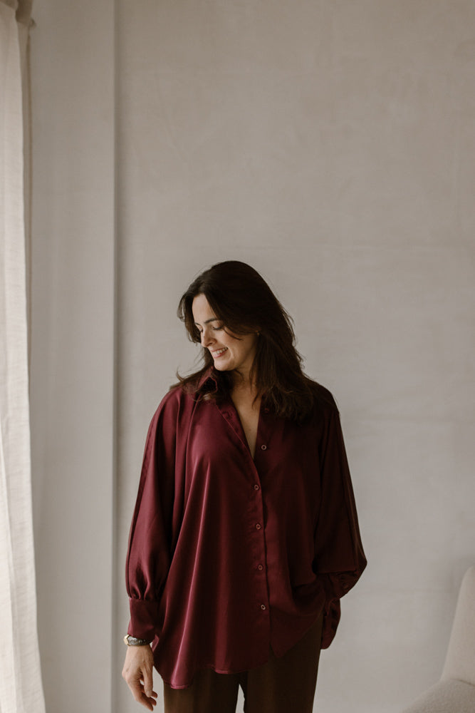 Blouse Quinty Bordeaux