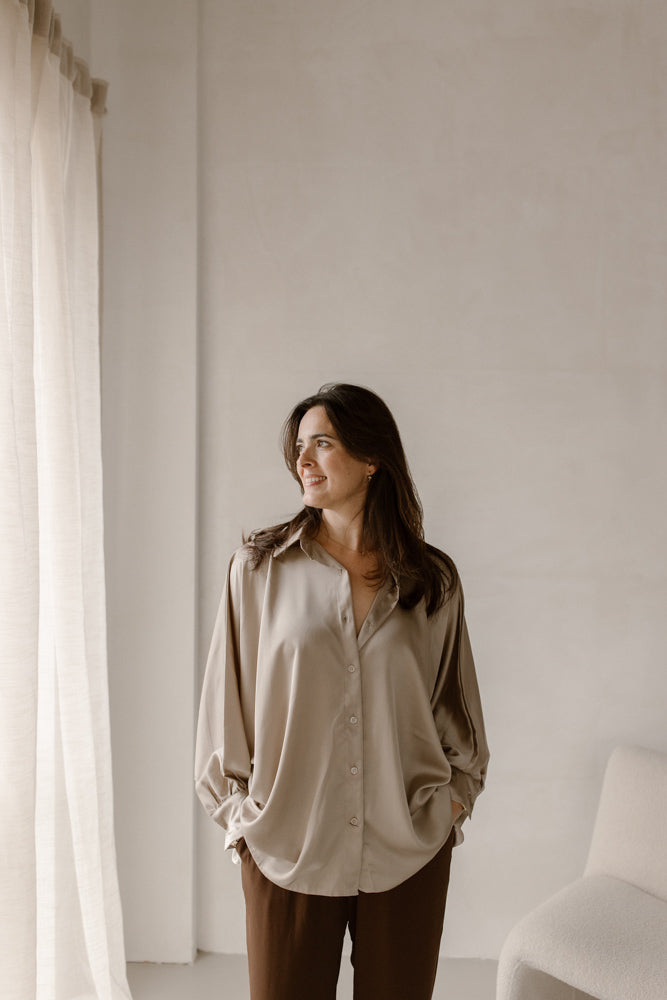 Blouse Quinty Licht Camel