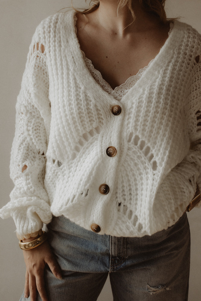 Vest Loes Off-White