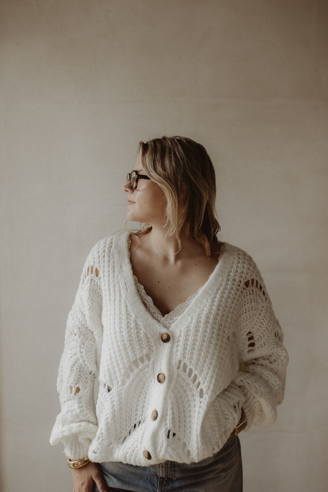 Vest Loes Off-White