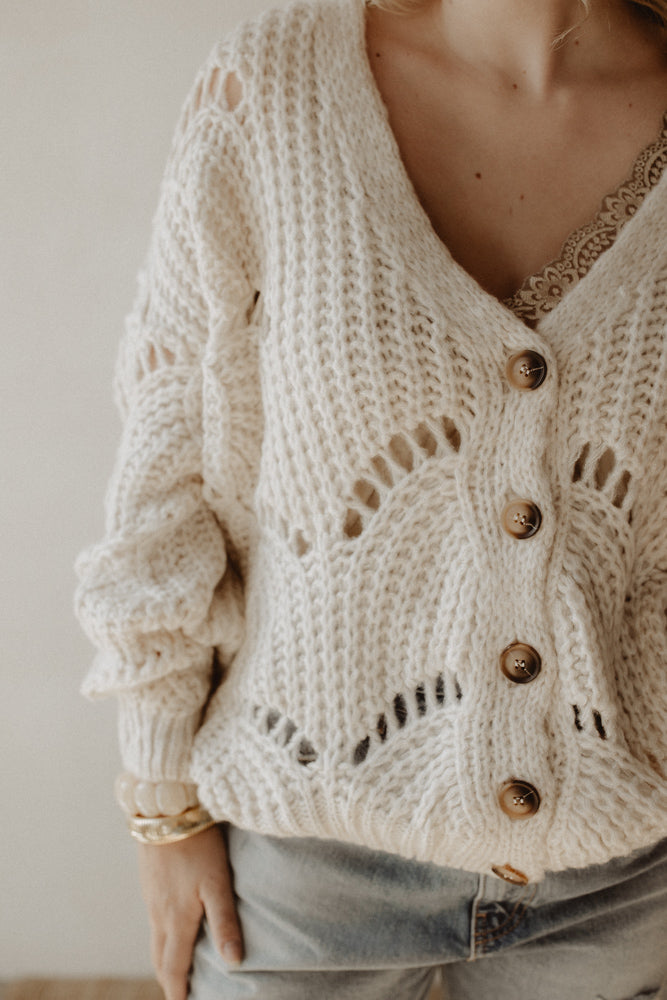 Vest Loes Creme