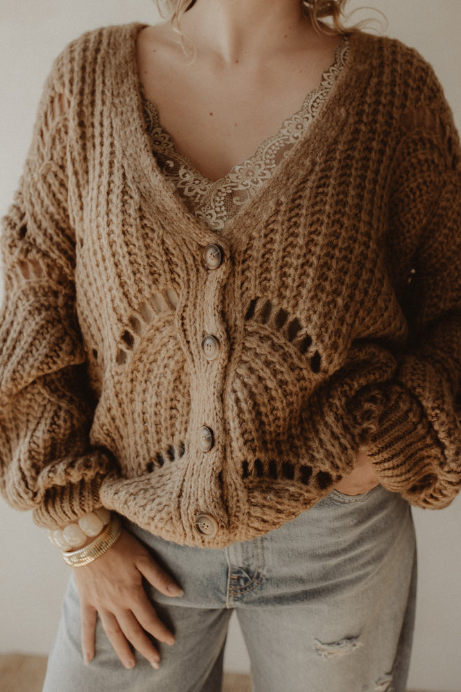 Vest Loes Camel