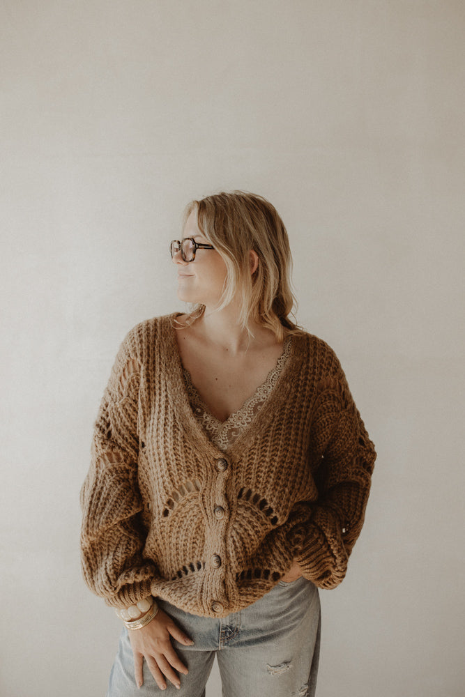 Vest Loes Camel