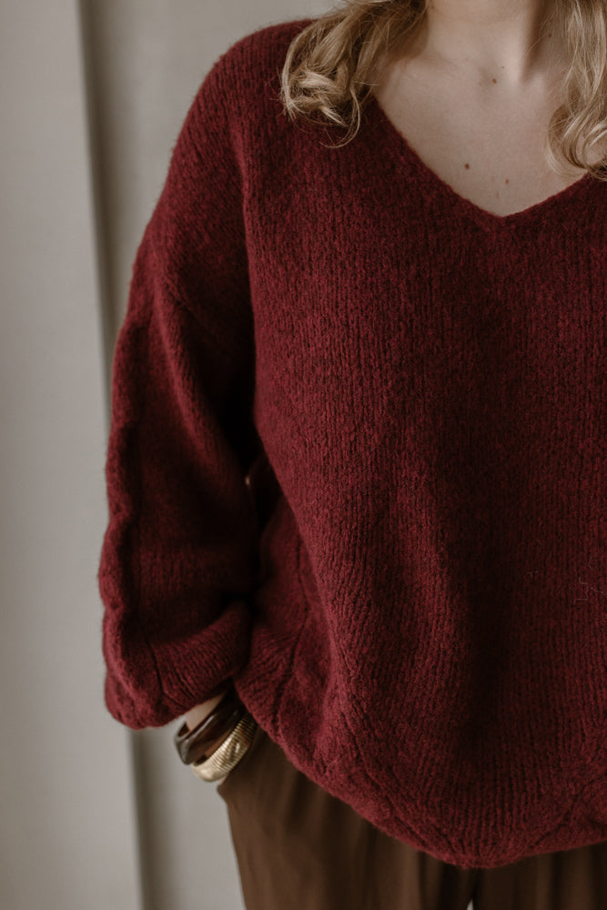 Trui Feline Bordeaux