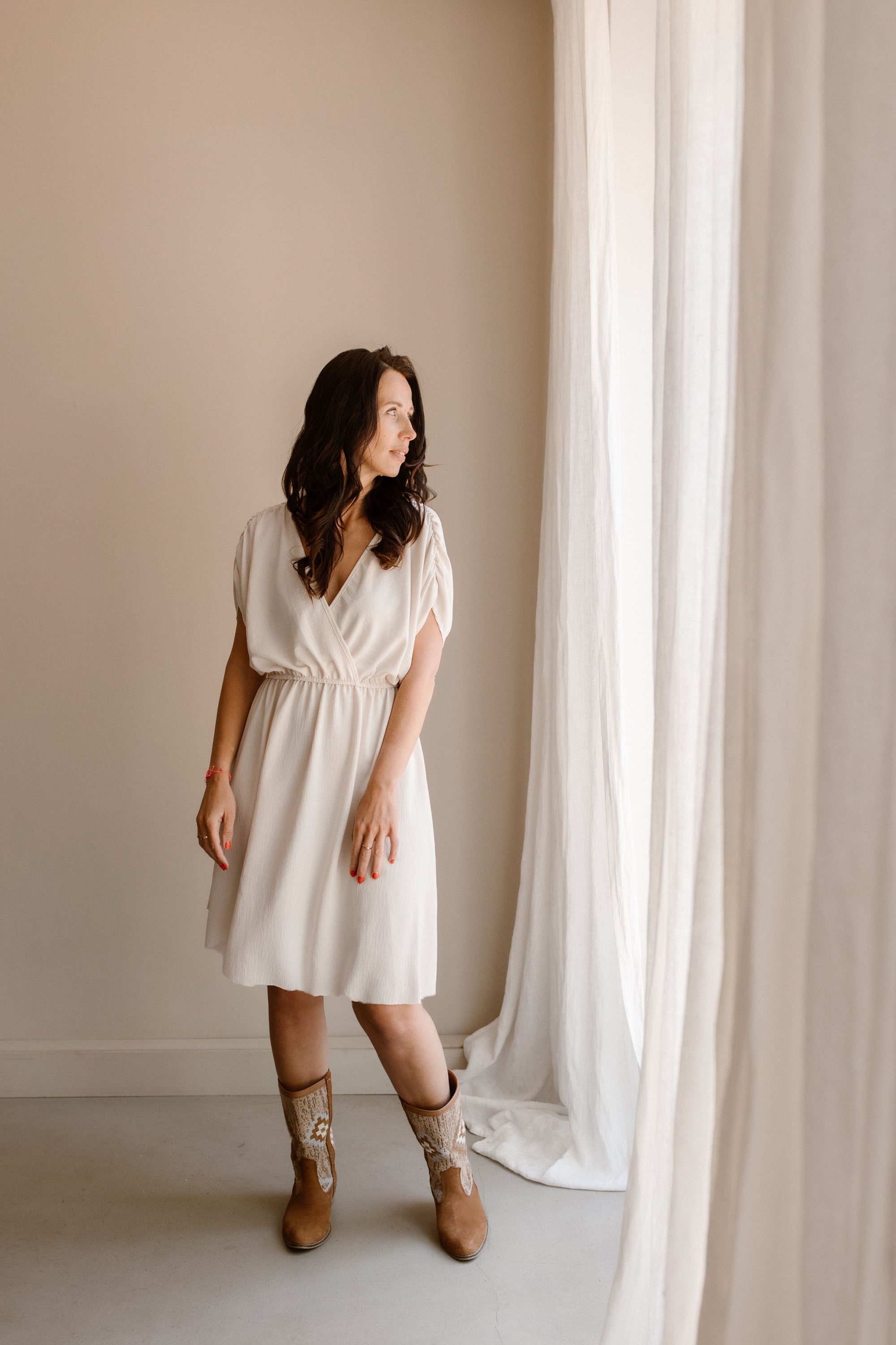 Dress Jip Camel Pre-Order Delivery Time 2/3 Weeks