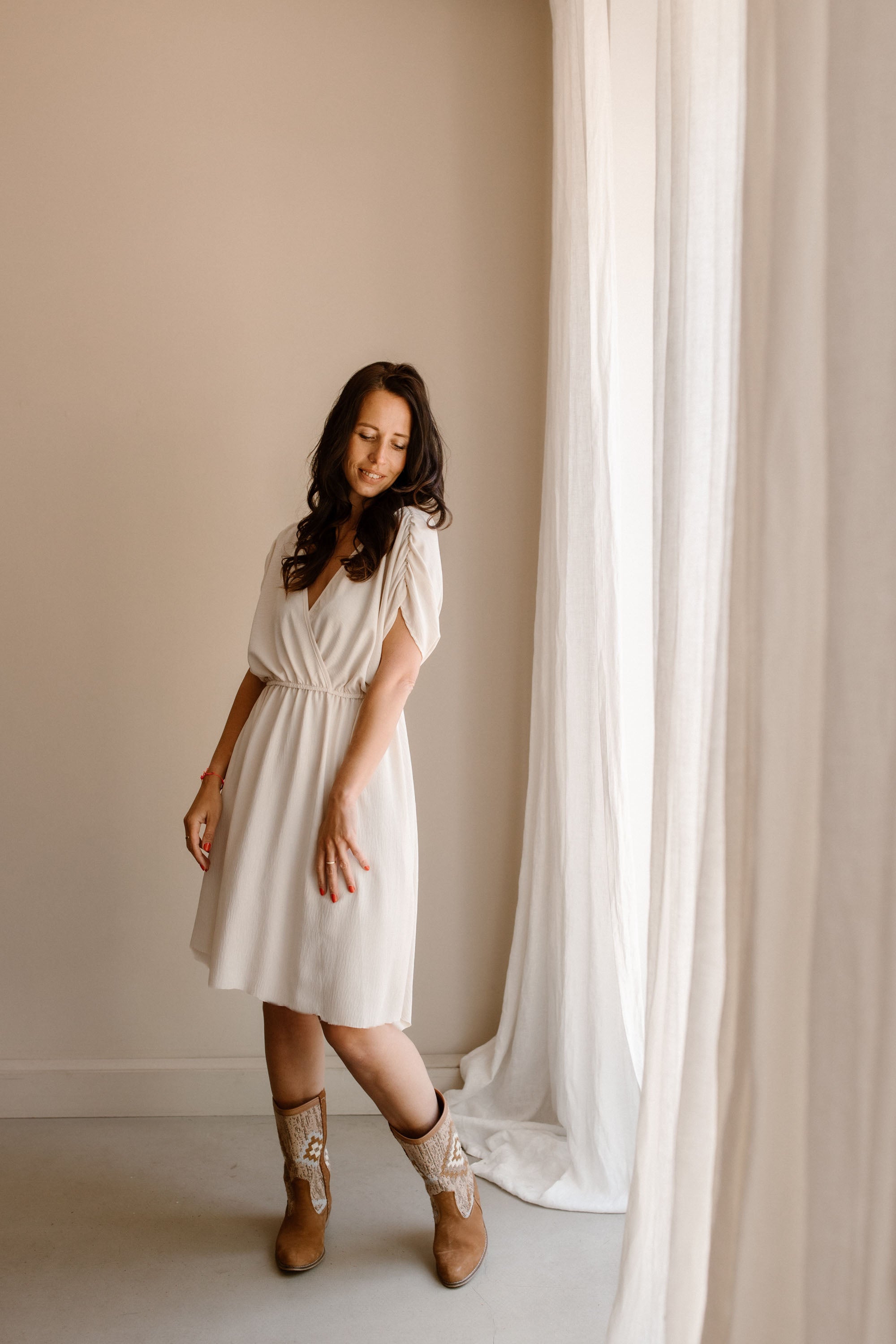 Dress Jip Camel Pre-Order Delivery Time 2/3 Weeks