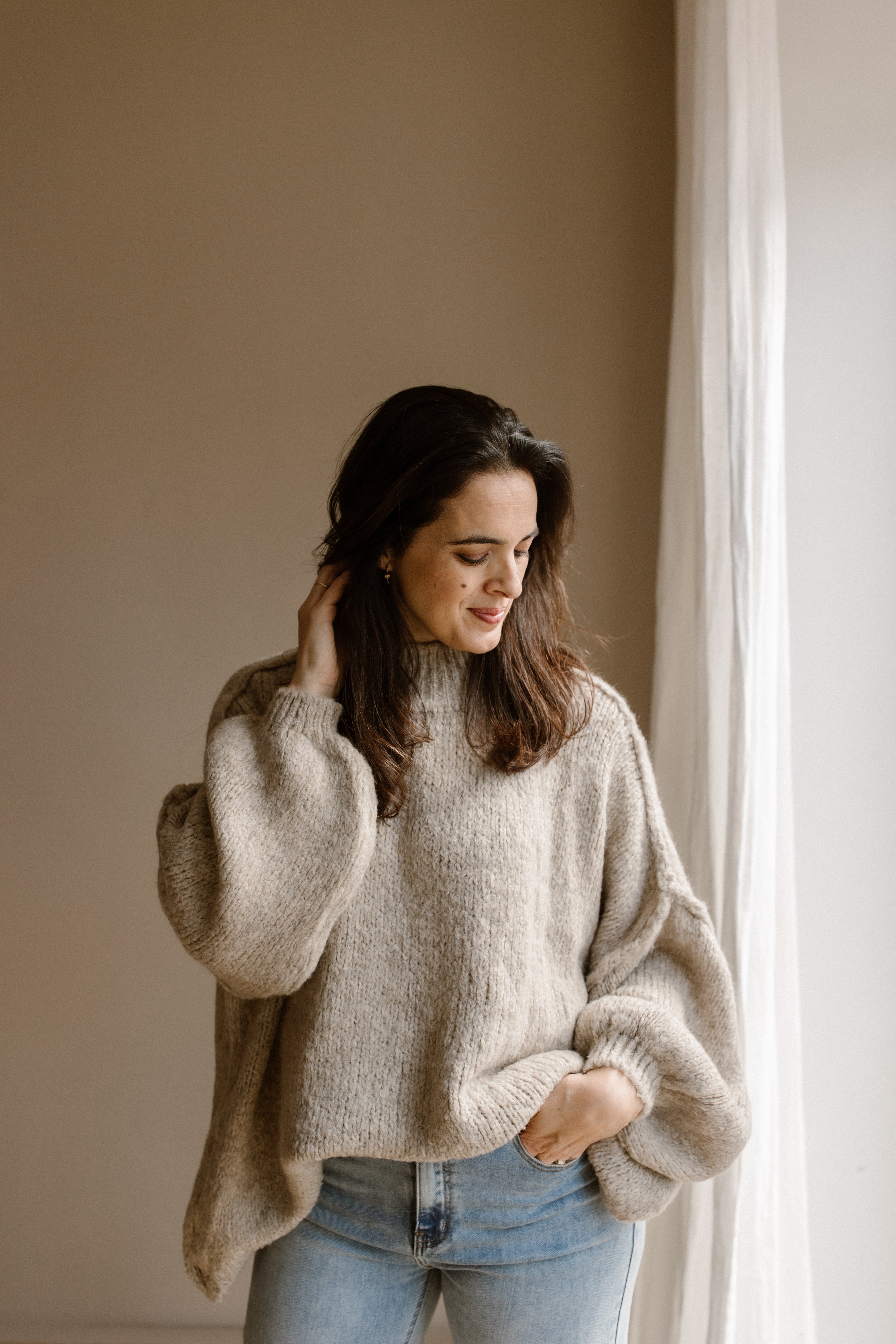 Sweater moon beige