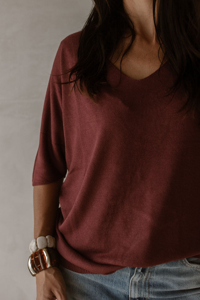 Trui Katy Bordeaux