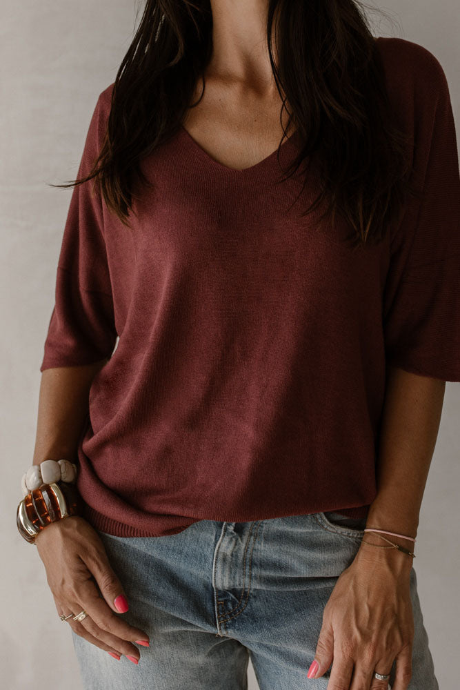Trui Katy Bordeaux