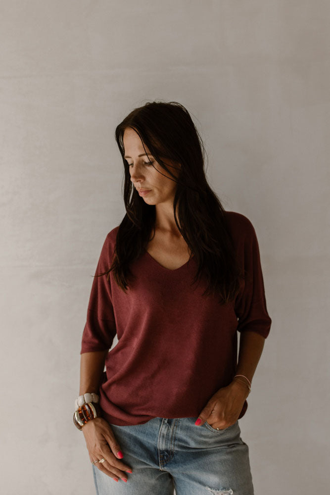 Trui Katy Bordeaux