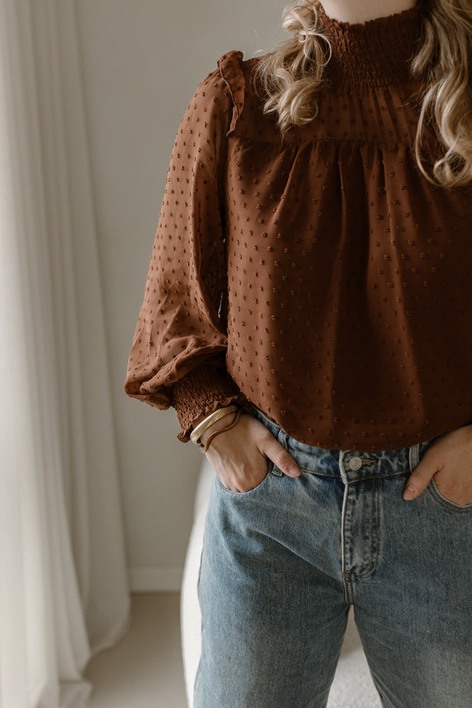 Blouse Mea bruin