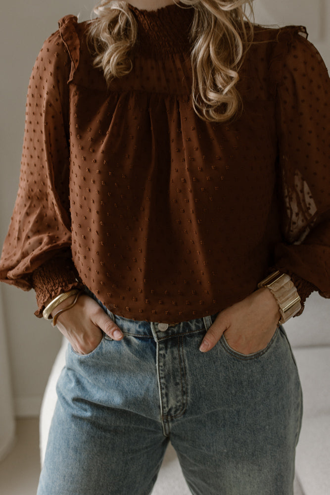 Blouse Mea bruin