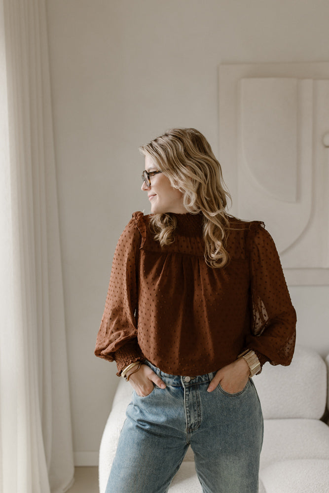 Blouse Mea bruin