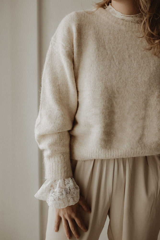 Cardigan Moos Crème