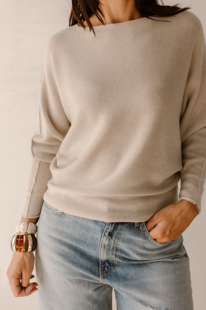Sweater Mies Soft Blue