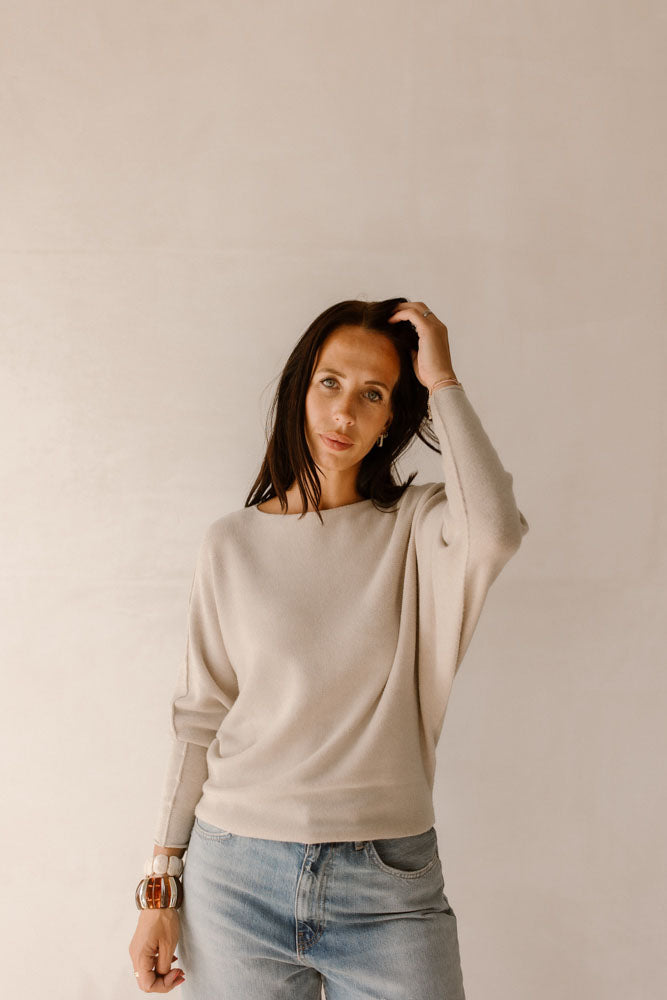 Sweater Mies Soft Blue