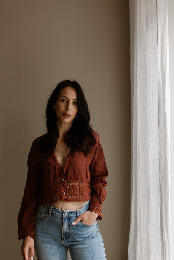 Top Evi Burgundy