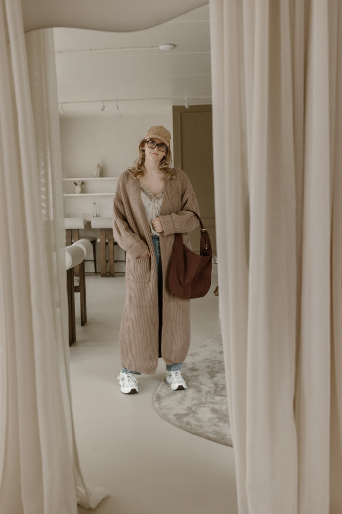 Vest Noa taupe