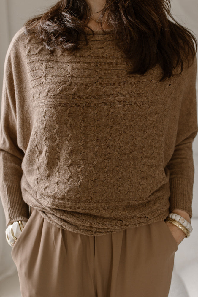 Trui Suze camel