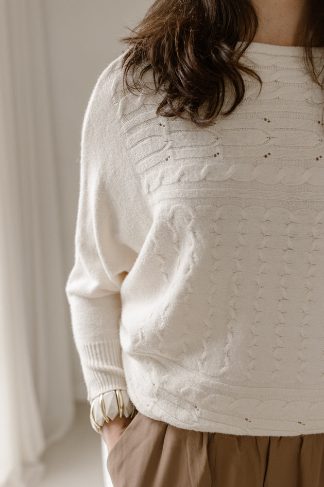 Pullover Suze creme
