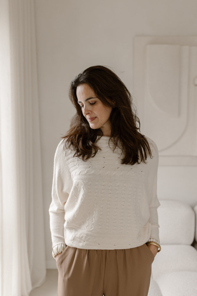 Pullover Suze creme